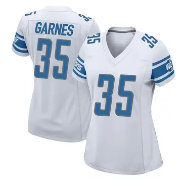 Women's Chelen Garnes Detroit Lions Game White Jersey