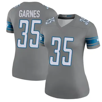 Women's Chelen Garnes Detroit Lions Legend Color Rush Steel Jersey