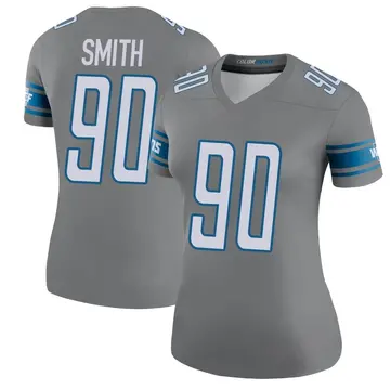 Women's Chris Smith Detroit Lions Legend Color Rush Steel Jersey