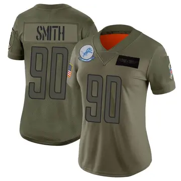 Women's Chris Smith Detroit Lions Limited Camo 2019 Salute to Service Jersey