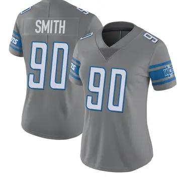 Women's Chris Smith Detroit Lions Limited Color Rush Steel Jersey