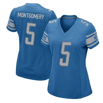 Women's David Montgomery Detroit Lions Game Blue Team Color Jersey