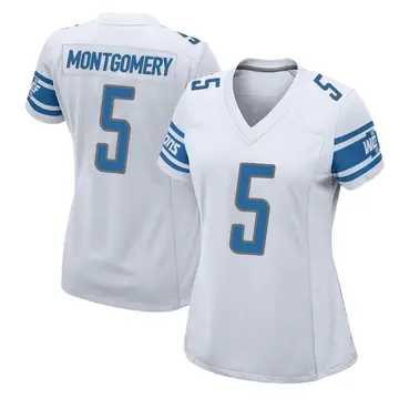 Women's David Montgomery Detroit Lions Game White Jersey