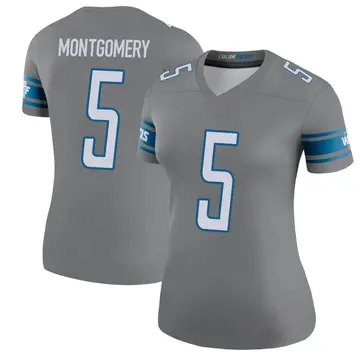 Women's David Montgomery Detroit Lions Legend Color Rush Steel Jersey