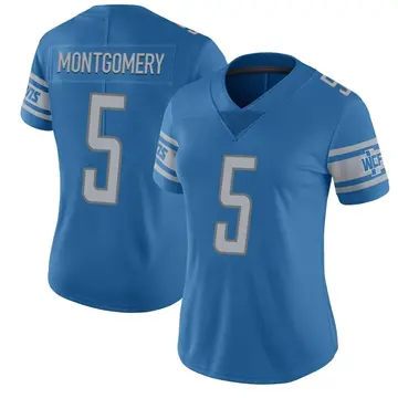 Women's David Montgomery Detroit Lions Limited Blue Team Color Vapor Untouchable Jersey