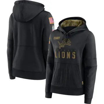 Men's Detroit Lions Salute to Service Sideline Therma Pullover Hoodie