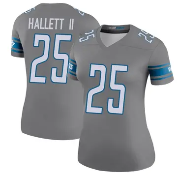 Women's Erick Hallett II Detroit Lions Legend Color Rush Steel Jersey