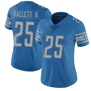 Women's Erick Hallett II Detroit Lions Limited Blue Team Color Vapor Untouchable Jersey