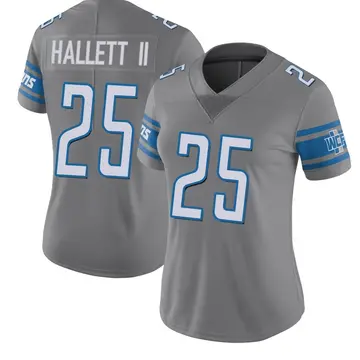 Women's Erick Hallett II Detroit Lions Limited Color Rush Steel Jersey