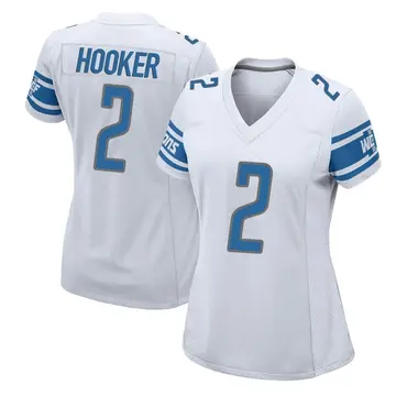 Women's Hendon Hooker Detroit Lions Game White Jersey