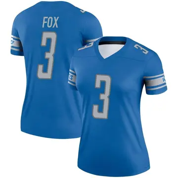 Nike Jack Fox Detroit Lions Limited Black Reflective Jersey - Youth