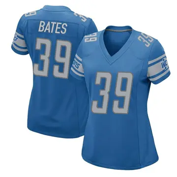 Women's Jake Bates Detroit Lions Game Blue Team Color Jersey