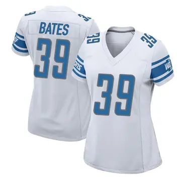 Women's Jake Bates Detroit Lions Game White Jersey