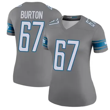 Women's Jake Burton Detroit Lions Legend Color Rush Steel Jersey