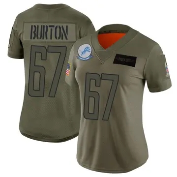 Women's Jake Burton Detroit Lions Limited Camo 2019 Salute to Service Jersey