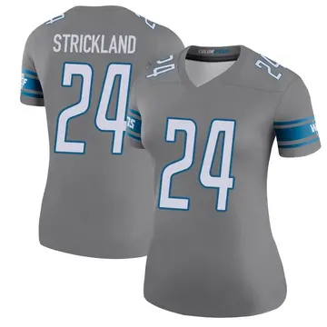 Women's Loren Strickland Detroit Lions Legend Color Rush Steel Jersey