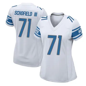 Women's Michael Schofield III Detroit Lions Game White Jersey