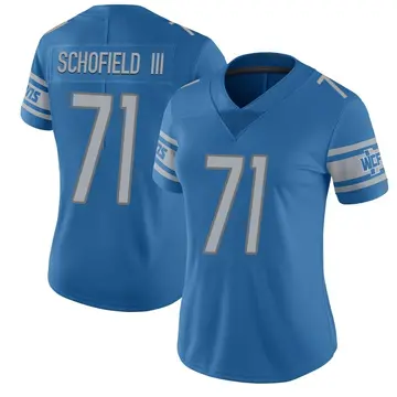 Women's Michael Schofield III Detroit Lions Limited Blue Team Color Vapor Untouchable Jersey