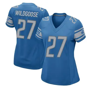 Women's Rachad Wildgoose Detroit Lions Game Blue Team Color Jersey