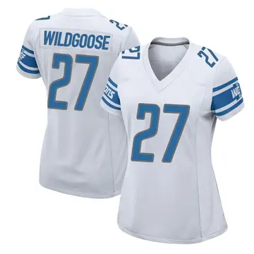 Women's Rachad Wildgoose Detroit Lions Game White Jersey