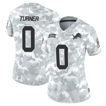 Women's Zeke Turner Detroit Lions Limited Arctic Camo 2024 Salute to Service Jersey