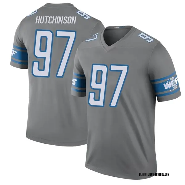 31F Jerseys de football 97 Aidan Hutchinson Men '''Detroit''lions''Jersey  20 Barry Sanders 16 Jared Goff 32 D'Andre Swift 88 T.J. Hockenson 