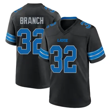 Youth Brian Branch Detroit Lions Game Black Alternate 2nd Jersey