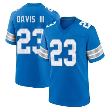 Youth Carlton Davis III Detroit Lions Game Blue 2nd Jersey