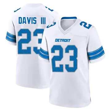 Youth Carlton Davis III Detroit Lions Game White 2nd Jersey