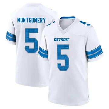 Youth David Montgomery Detroit Lions Game White 2nd Jersey