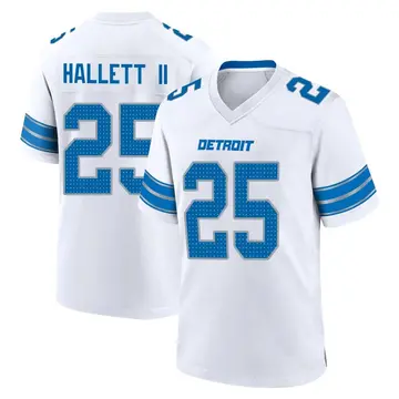 Youth Erick Hallett II Detroit Lions Game White 2nd Jersey