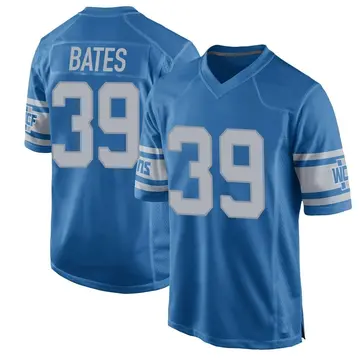 Youth Jake Bates Detroit Lions Game Blue Throwback Vapor Untouchable Jersey