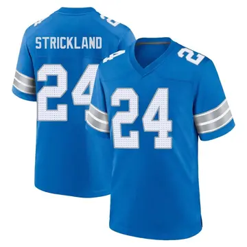 Youth Loren Strickland Detroit Lions Game Blue 2nd Jersey