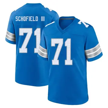 Youth Michael Schofield III Detroit Lions Game Blue 2nd Jersey