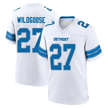 Youth Rachad Wildgoose Detroit Lions Game White 2nd Jersey