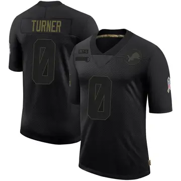 Youth Zeke Turner Detroit Lions Limited Black 2020 Salute To Service Jersey